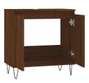 vidaXL Badschrank Braune Eichen-Optik 58x33x60 cm Holzwerkstoff Bild 5