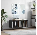 vidaXL Plattenschrank Schwarz Holzwerkstoff mit Eisenbeinen Bild 1