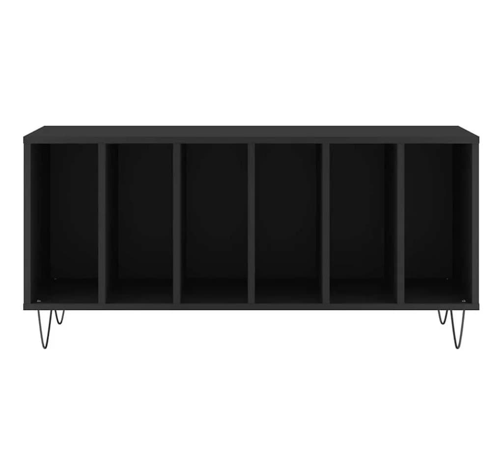 vidaXL Plattenschrank Schwarz Holzwerkstoff mit Eisenbeinen - Bild 4