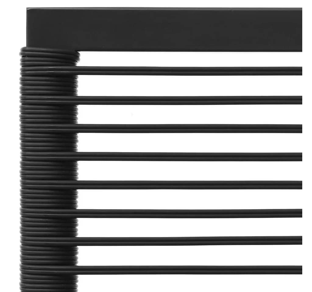 vidaXL Gartenlounge-Set 4-tlg. Schwarz Grau Poly Rattan - Bild 5
