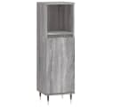 vidaXL Badezimmer-Set 3-tlg. Grau Holzwerkstoff Bild 5