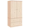 vidaXL Kleiderschrank ALTA Massivholz Kiefer Beige Bild 2