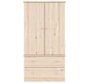vidaXL Kleiderschrank ALTA Massivholz Kiefer Beige Bild 4