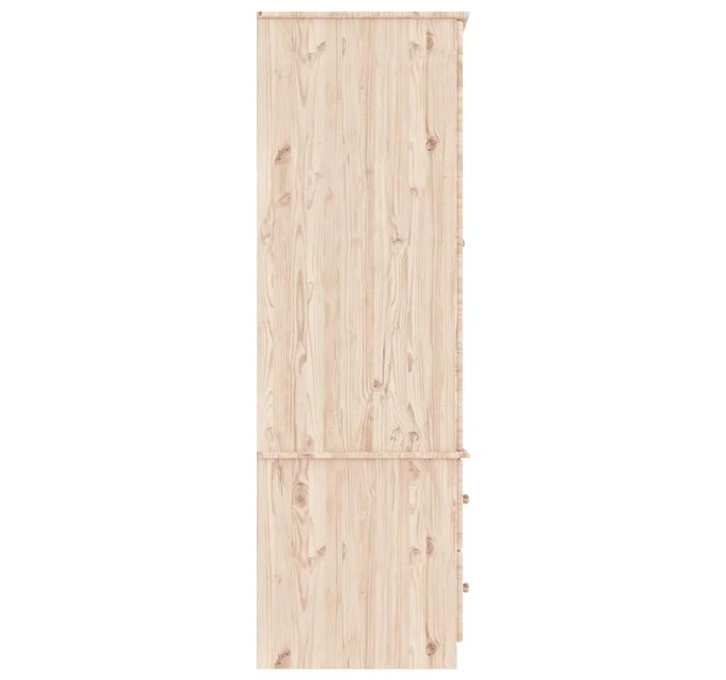 vidaXL Kleiderschrank ALTA Massivholz Kiefer Beige - Bild 5