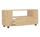 vidaXL TV-Schrank Sonoma-Eiche Holzwerkstoff mit Rollen Bild 5