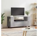 vidaXL TV-Schrank Grau Sonoma Holzwerkstoff mit Rollen Bild 1