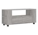 vidaXL TV-Schrank Grau Sonoma Holzwerkstoff mit Rollen Bild 2