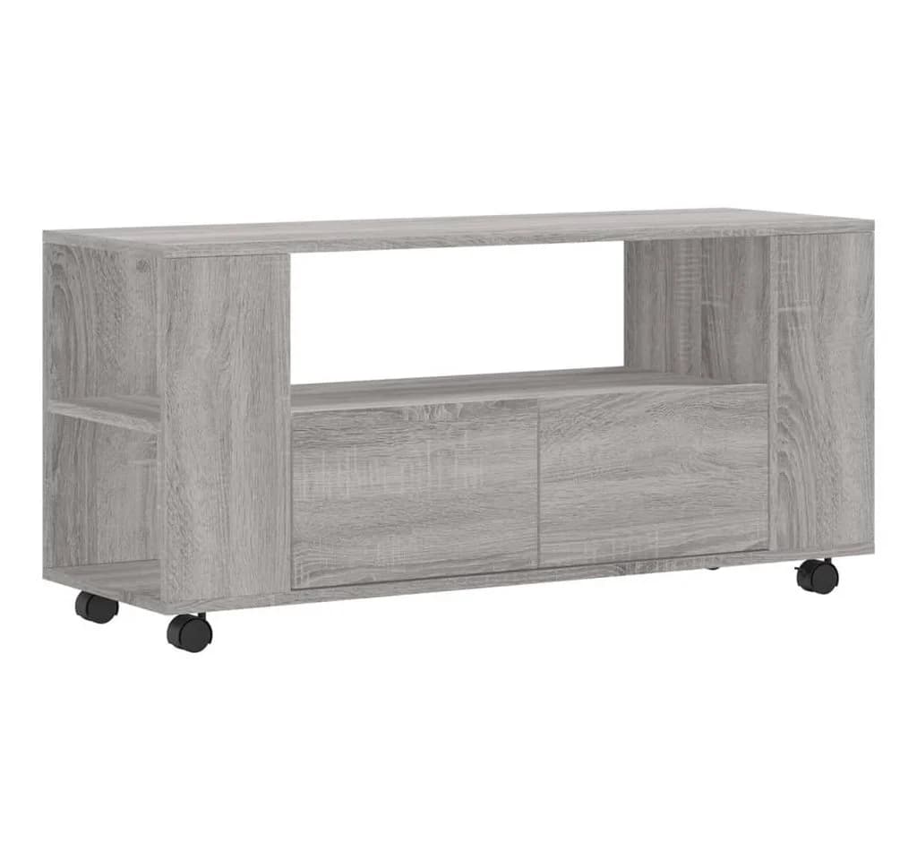 vidaXL TV-Schrank Grau Sonoma Holzwerkstoff mit Rollen - Bild 2