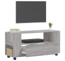vidaXL TV-Schrank Grau Sonoma Holzwerkstoff mit Rollen Bild 4