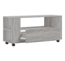 vidaXL TV-Schrank Grau Sonoma Holzwerkstoff mit Rollen Bild 5