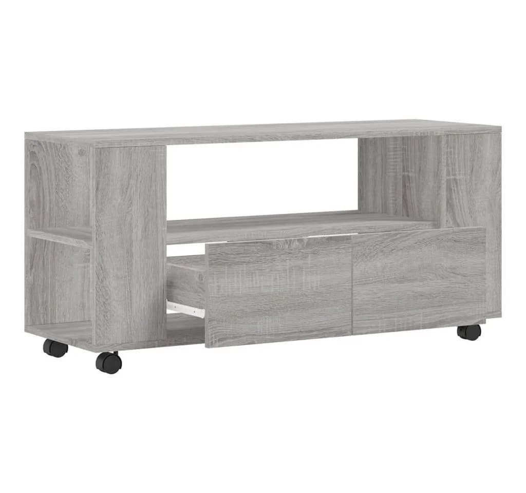 vidaXL TV-Schrank Grau Sonoma Holzwerkstoff mit Rollen - Bild 5