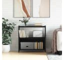 vidaXL Bücherregal Schwarz Industrie-Stil Holzwerkstoff & Eisen Bild 1