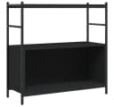vidaXL Bücherregal Schwarz Industrie-Stil Holzwerkstoff & Eisen Bild 2