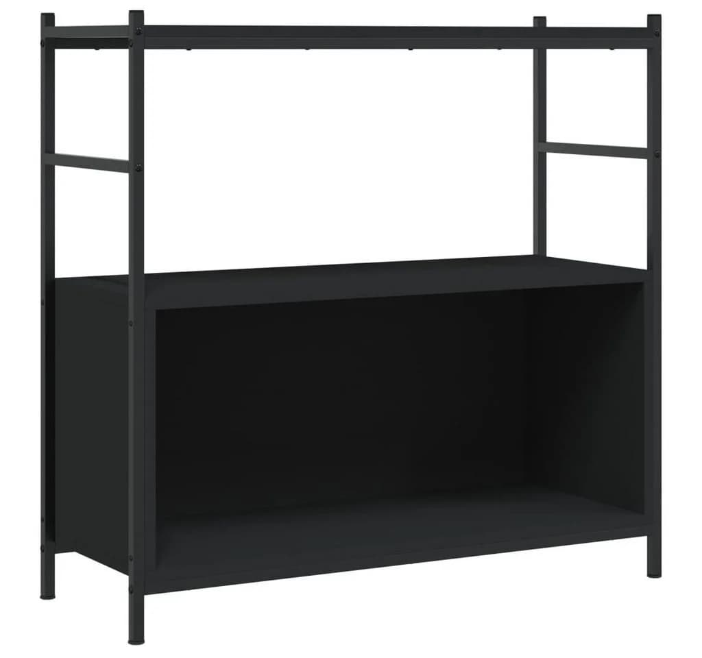 vidaXL Bücherregal Schwarz Industrie-Stil Holzwerkstoff & Eisen - Bild 2