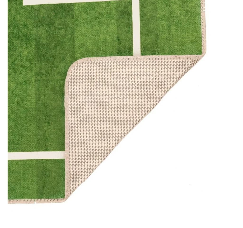 vidaXL Kinderteppich Fußballfeld Grün - Bild 4
