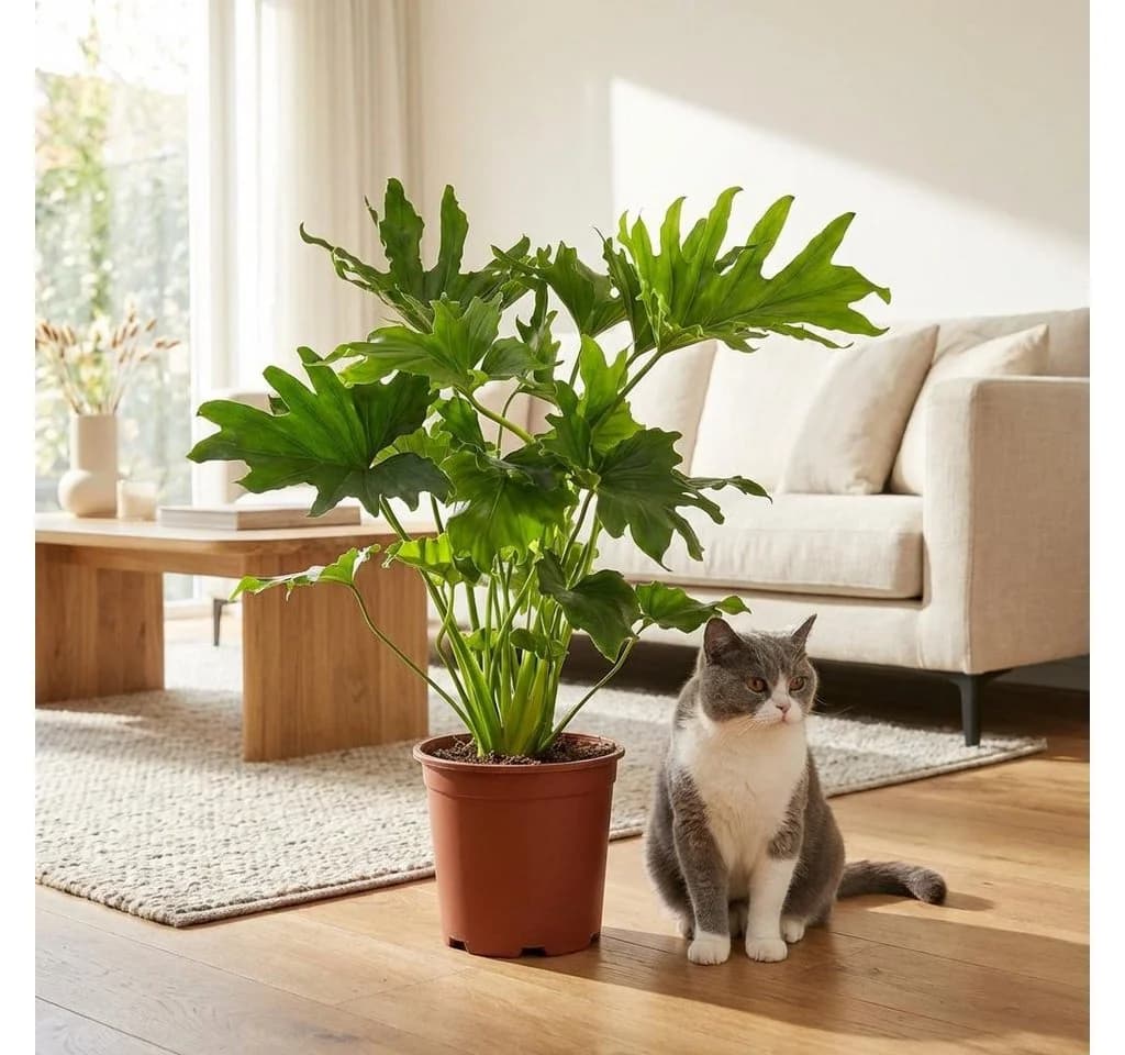 Florora Zimmerpflanze Philodendron Lickety Split 70 cm Grün - Bild 3