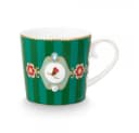 PiP Studio Tasse Henkelbecher Love Birds Stripes Emerald Grün 150ml Bild 2
