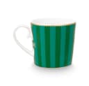 PiP Studio Tasse Henkelbecher Love Birds Stripes Emerald Grün 150ml Bild 4