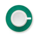 PiP Studio Espressotasse mit Untertasse Emerald Grün Love Birds Stripes Bild 5