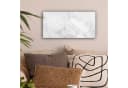 OneMillionCanvasses® Leinwandbild Marmor Grau/Weiß Panorama Bild 1