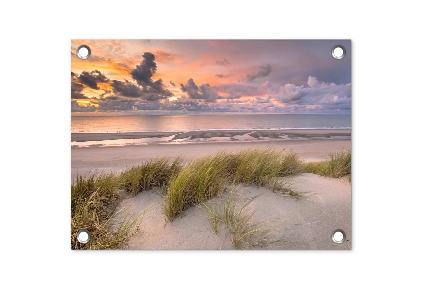 OnlyWow Gartenposter Sonnenuntergang Strand PVC - Bild 2
