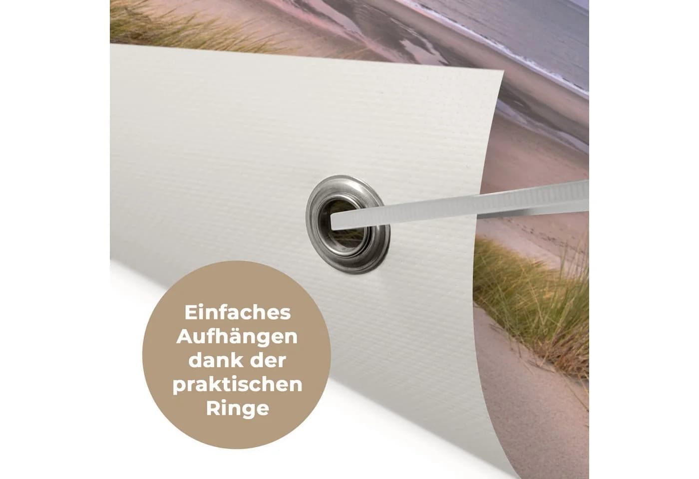 OnlyWow Gartenposter Sonnenuntergang Strand PVC - Bild 5