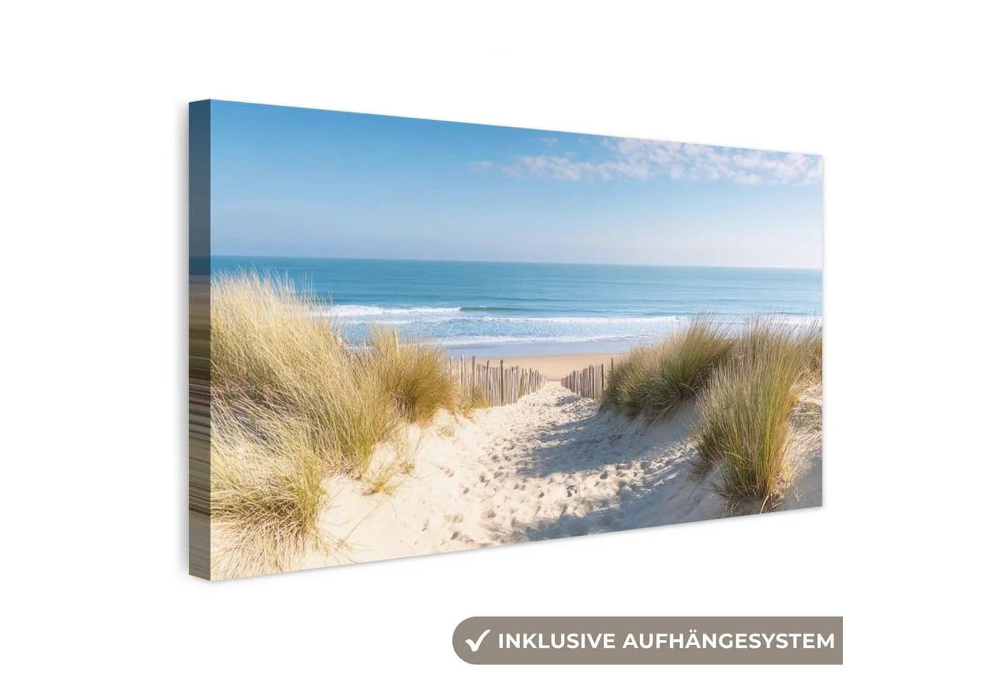 OneMillionCanvasses® Leinwandbild Panorama Strand Meer Düne - Bild 2