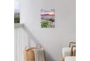 OnlyWow Gartenposter Lavendel Lila Blumen PVC Wetterfest Bild 1