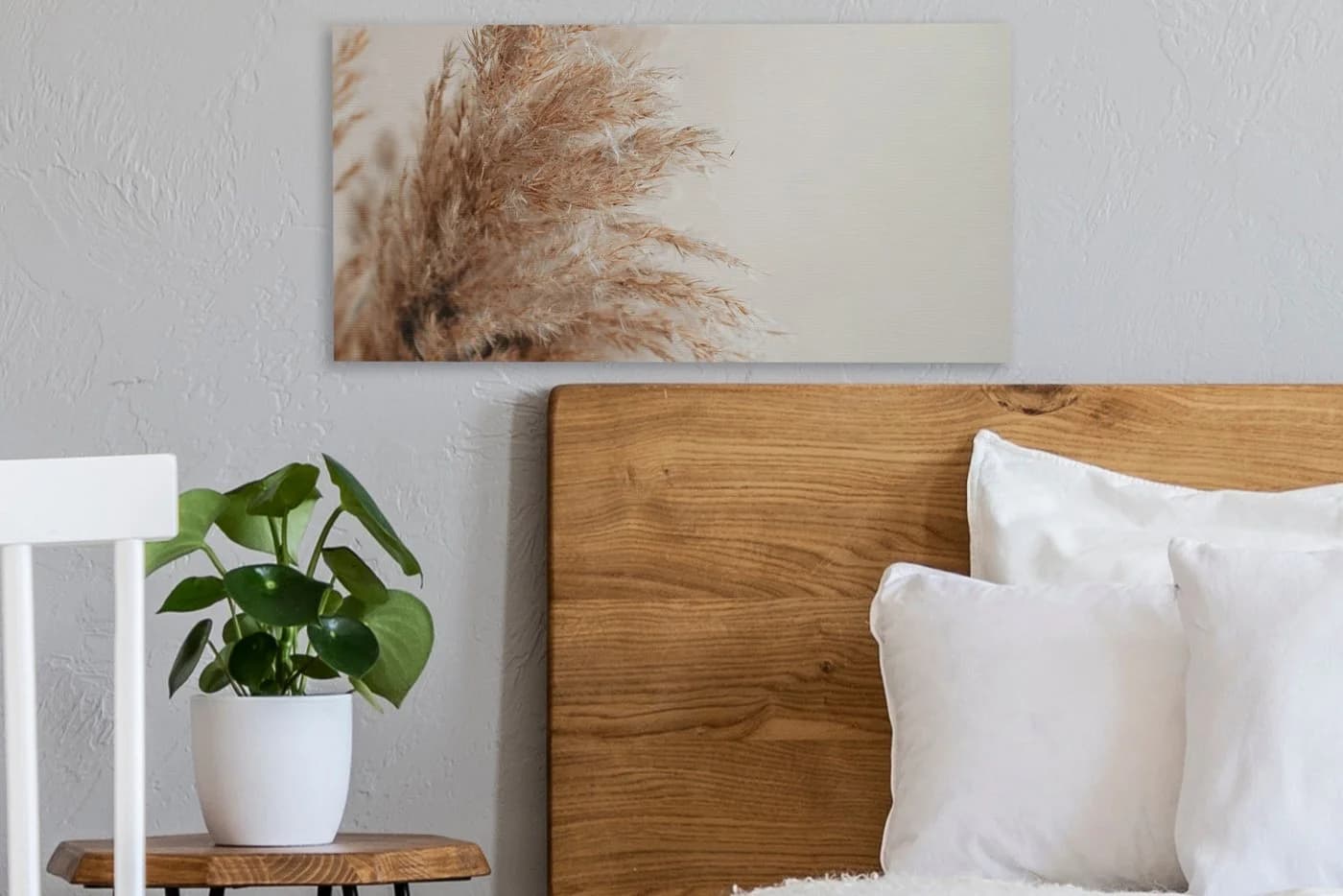 OneMillionCanvasses® Leinwandbild Panorama Gras - Pflanzen - Natur - Pampasgras, Fotodruck - Bild 4