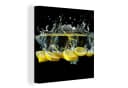 OneMillionCanvasses® Leinwandbild Zitrone Gelb 20x20 cm Bild 2