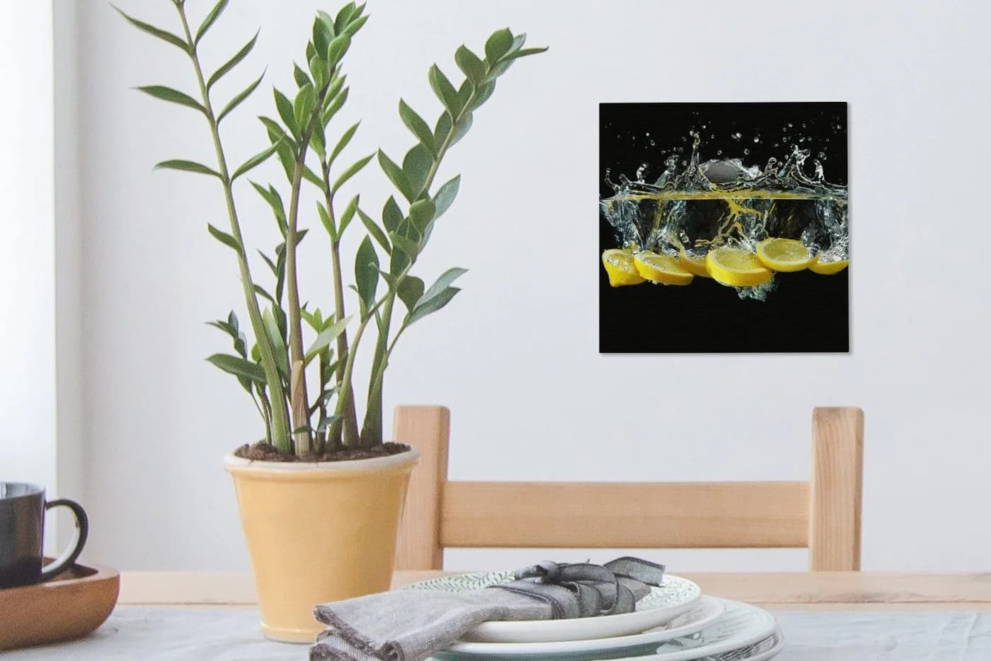 OneMillionCanvasses® Leinwandbild Zitrone Gelb 20x20 cm - Bild 5