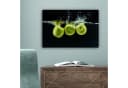 OneMillionCanvasses® Leinwandbild Äpfel Schwarz Grün 30x20 cm Bild 5