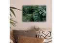 OneMillionCanvasses® Leinwandbild Tropische Blätter Grün Bild 1
