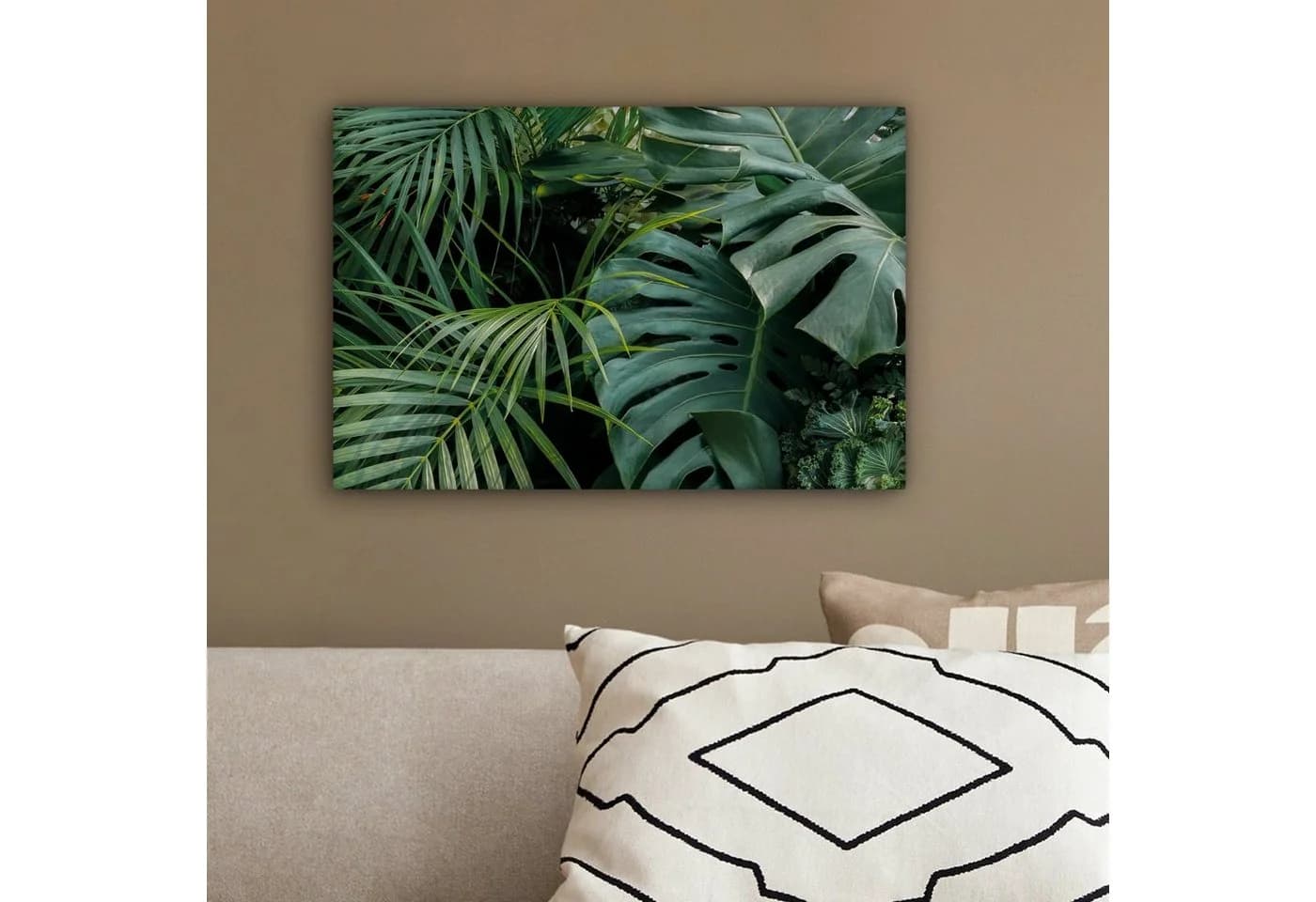 OneMillionCanvasses® Leinwandbild Tropische Blätter Grün - Bild 4