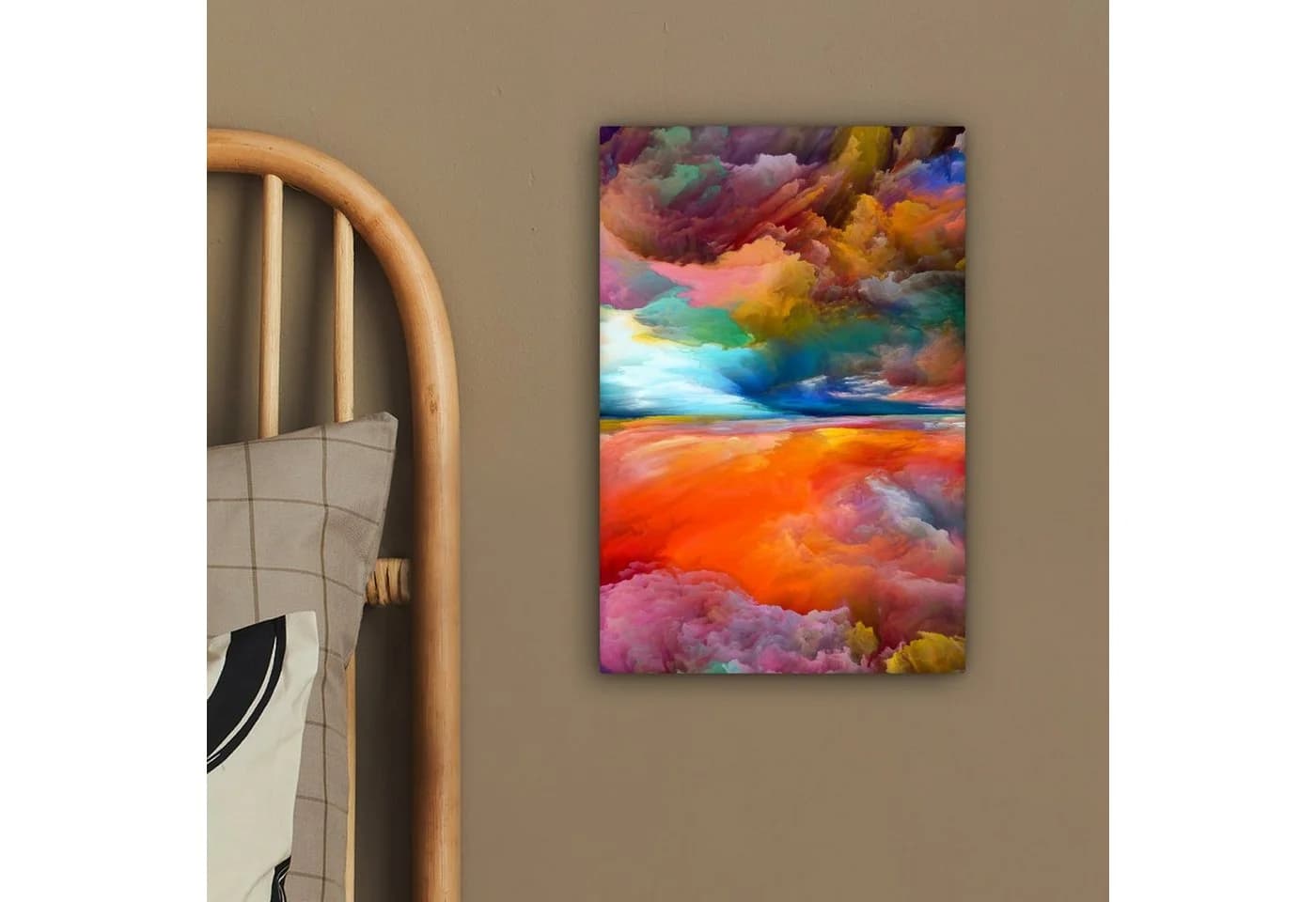 OneMillionCanvasses Leinwandbild Abstrakt Bunt Ölfarbenoptik - Bild 4