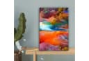 OneMillionCanvasses Leinwandbild Abstrakt Bunt Ölfarbenoptik Bild 5