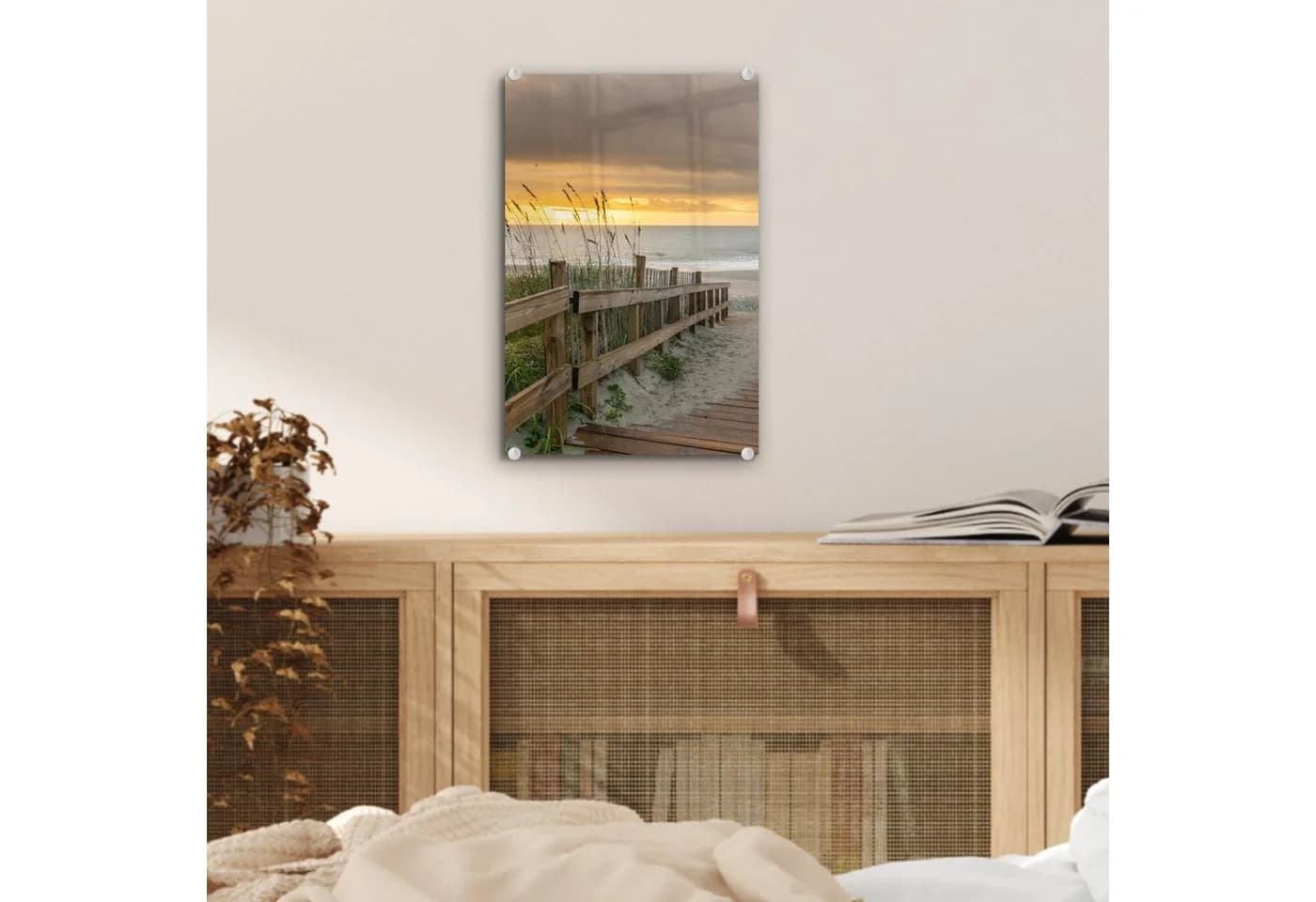 MuchoWow Acrylglasbild Strand - Meer - Düne - Weg, 20x30 cm - Bild 5