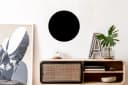MuchoWow Rundes Wandbild Schwarz Forex Wandkreis Bild 1