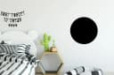 MuchoWow Rundes Wandbild Schwarz Forex Wandkreis Bild 4