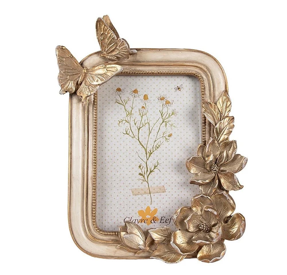 Clayre & Eef Bilderrahmen Romantisch Roségold 10x15 cm - Bild 2