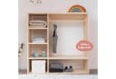 Ehrenkind Kinderkleiderschrank Montessori Kiefer Natur Massivholz Bild 3