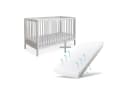 Ehrenkind Babybett PUR Massivholz mit Matratze Grau Bild 2