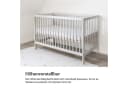Ehrenkind Babybett PUR Massivholz mit Matratze Grau Bild 4