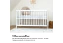 Ehrenkind Babybett PUR Massivholz Weiß 9-fach höhenverstellbar Bild 4