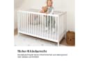 Ehrenkind Babybett PUR Massivholz Weiß inkl. Matratze Bild 1