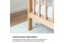Ehrenkind Babybett PUR Massivholz Höhenverstellbar Weiß Bild 5
