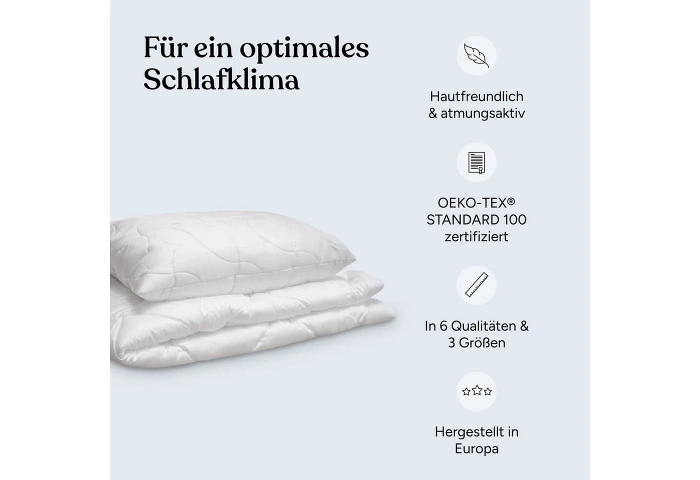 Ehrenkind Steppbett + Kopfkissen Kinder-Set Polyester - Bild 3