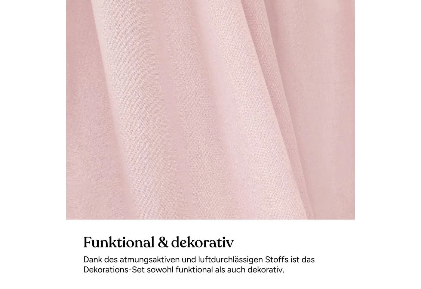 Ehrenkind Babybett-Baldachin & Wimpelkette Set - Bild 5