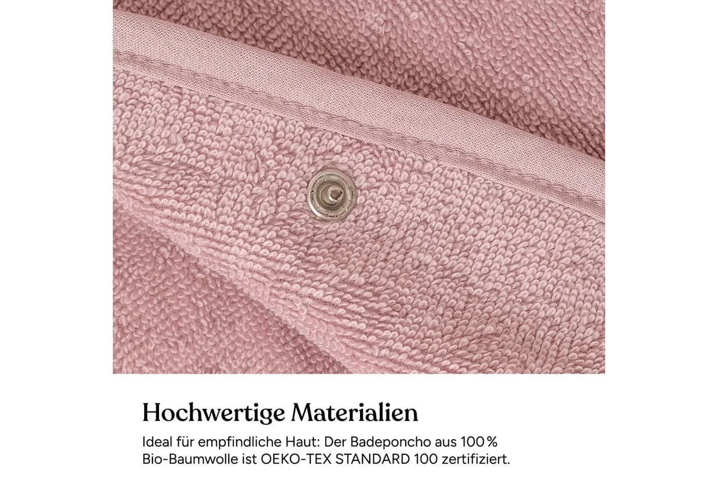 Ehrenkind Badeponcho Bio-Baumwolle Hellgrau Kinder 1-5 Jahre - Bild 5