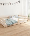 Ehrenkind Bodenbett Sona Weiß Massivholz Rausfallschutz Bild 4